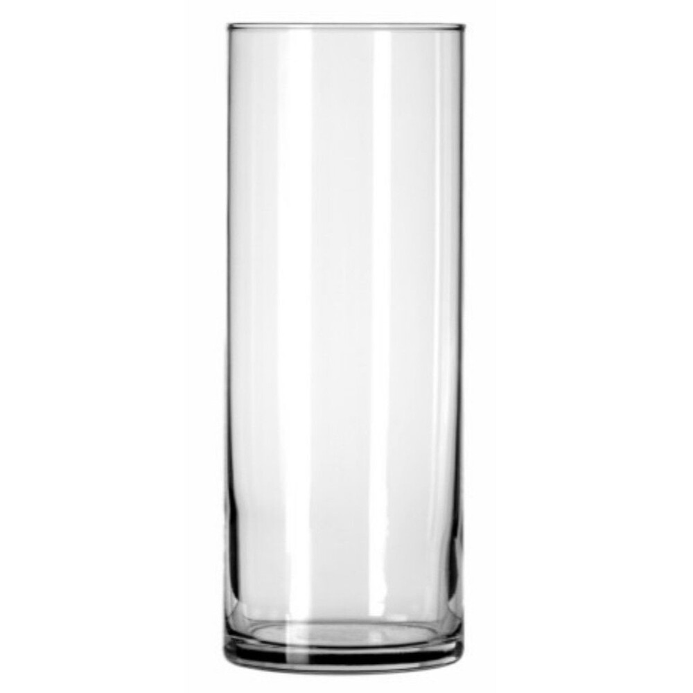 12 Libbey 9" Floral Glass Vase – Clear Decorative Flower Vase for Centerpieces